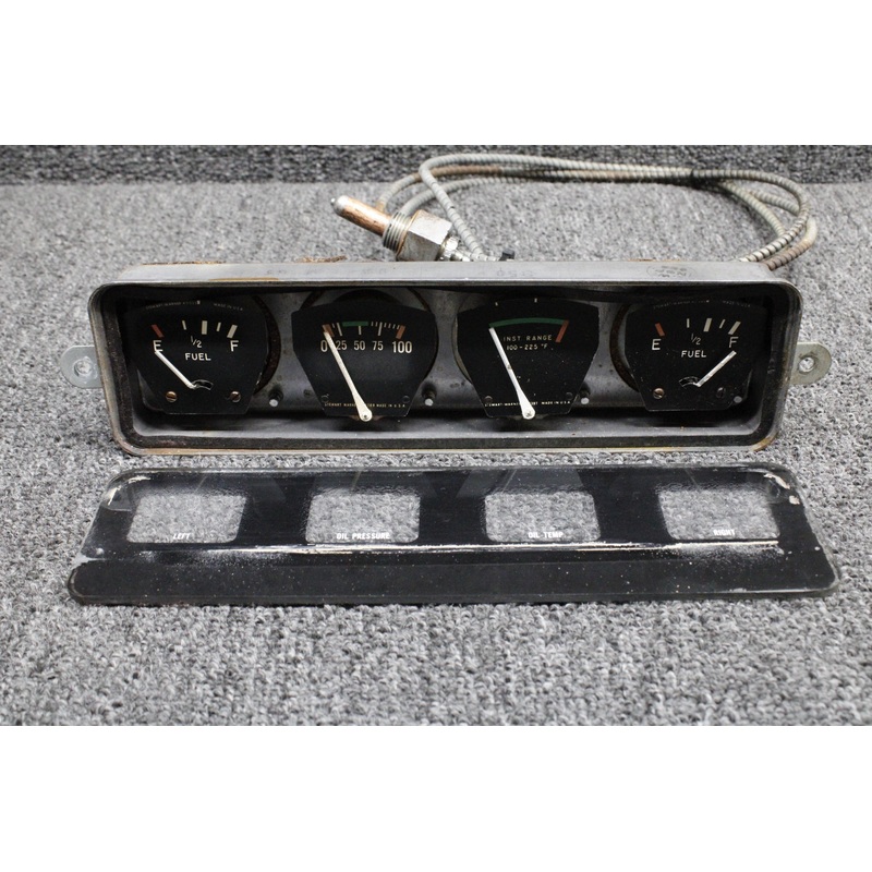 0513144-13 Cessna 172D Instrument Gauge Cluster Assembly with Probe (12V)