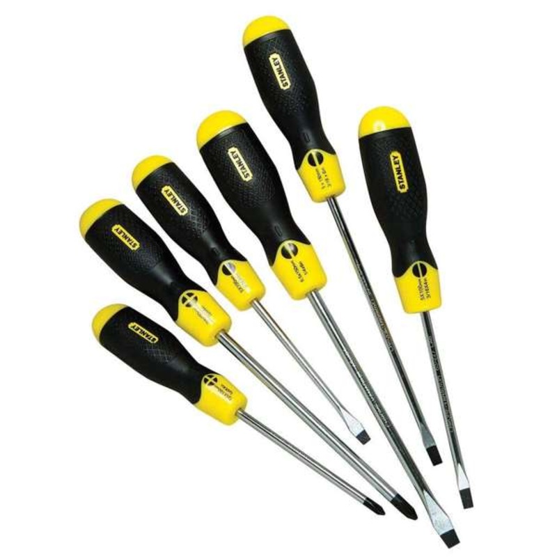 Stanley Cushion Grip Screwdriver Set – 6 Piece