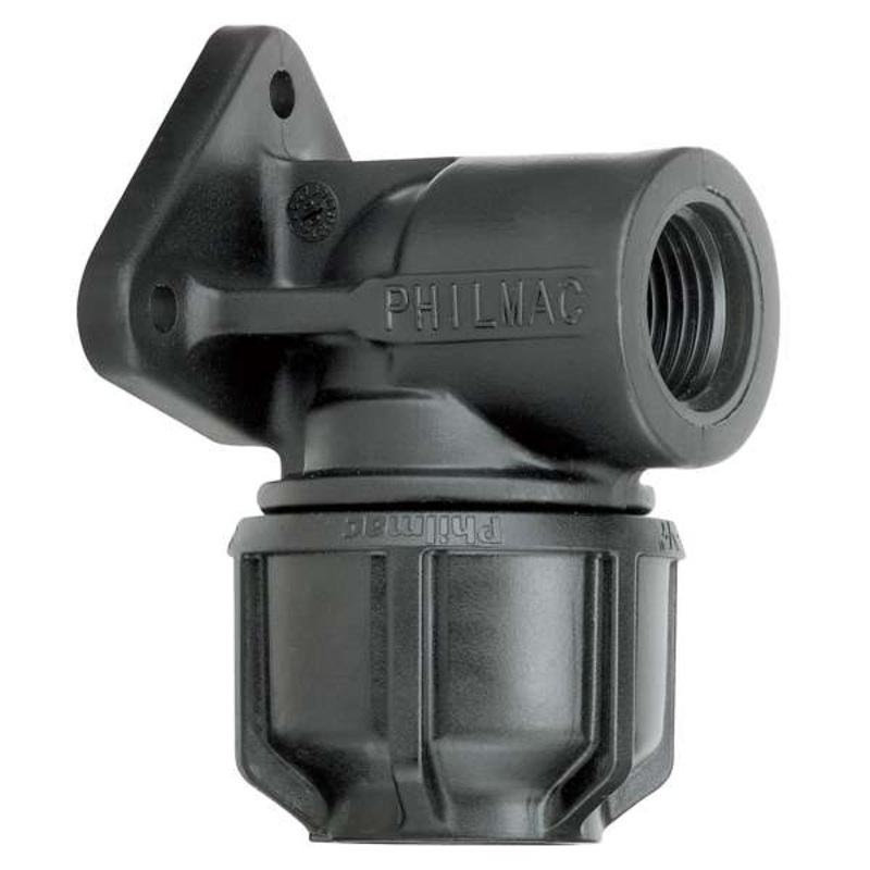 Philmac 3G Wall Plate Elbow BSP Threaded Female 25mm x 3/4