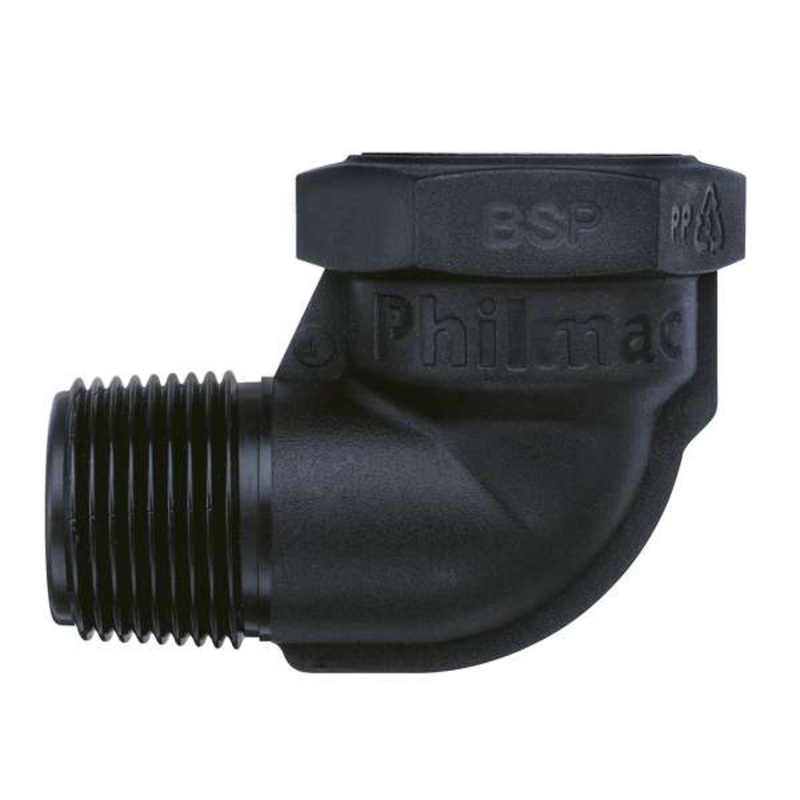 Philmac BSP Threaded Elbow Male x Female 1 x 1