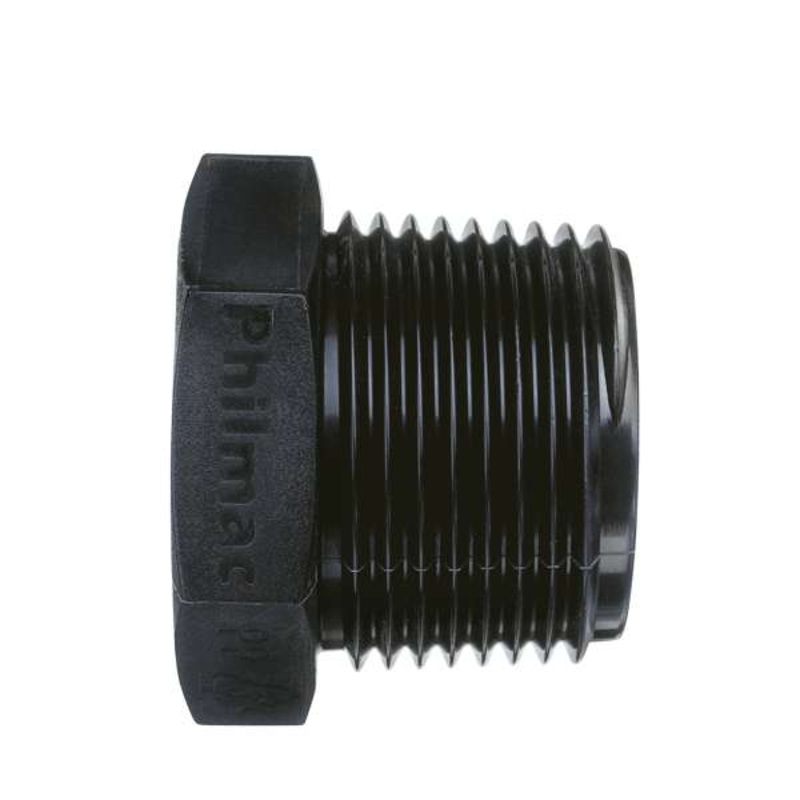 Philmac BSP Threaded Pipe Bush Poly 2 x 1