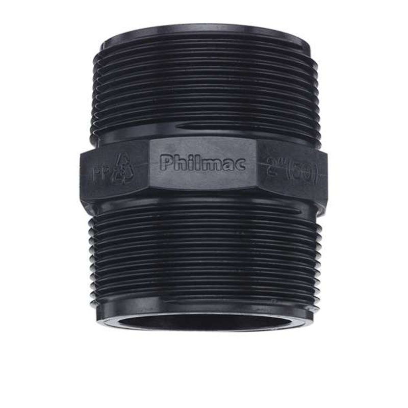 Philmac BSP Threaded Pipe Nipple Poly 1-1/2