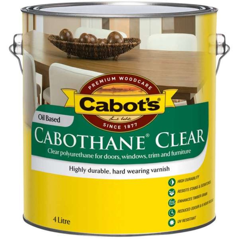 Cabot’s Cabothane Clear Oil Based Satin 4L