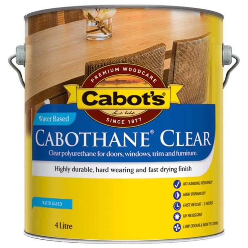 Cabot’s Cabothane Clear Water Based Matt 4L