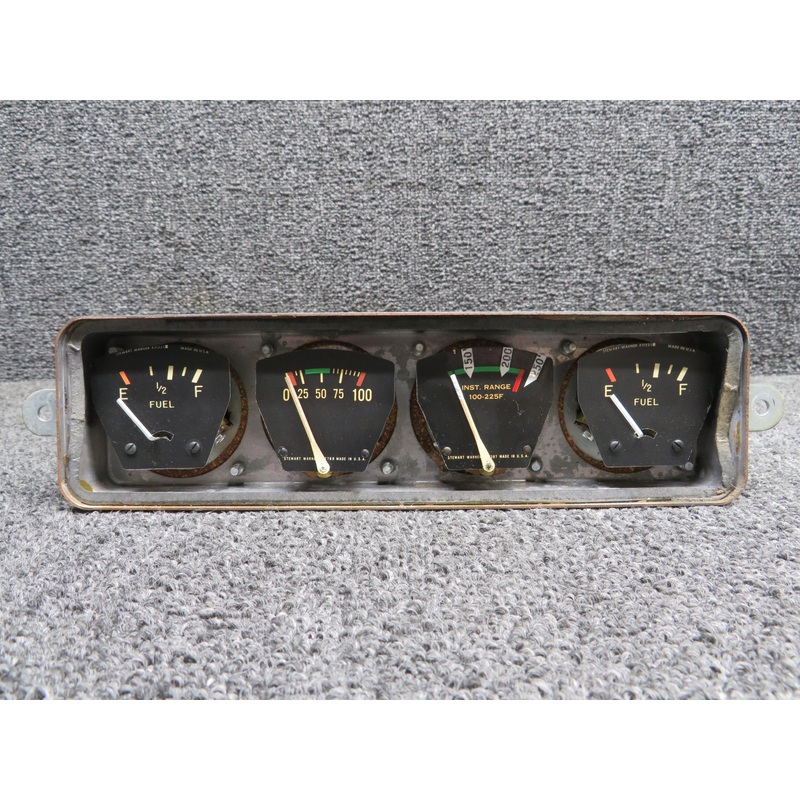 0513144-13 Cessna 172D Fuel and Oil Instrument Cluster with Probe