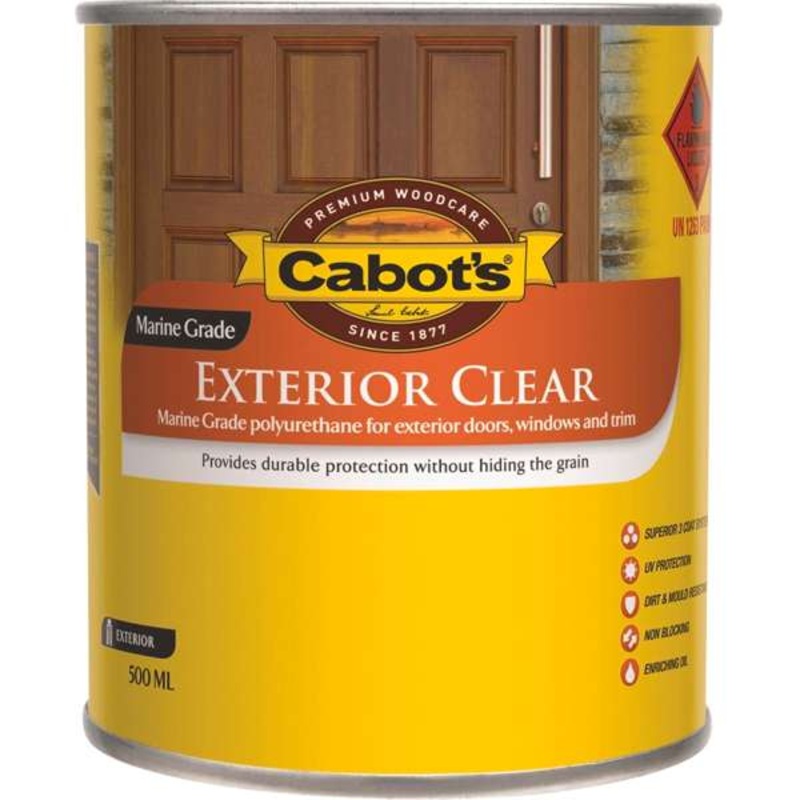 Cabot’s 500ml Clear Satin Exterior Timber Finish
