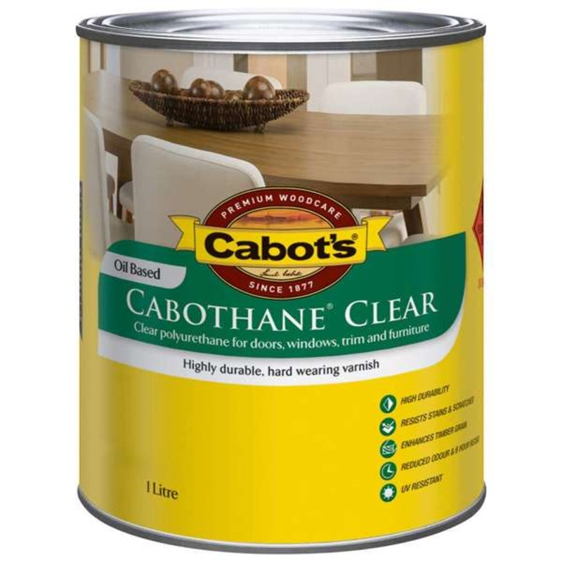 Cabot’s Cabothane Clear Oil Based Gloss 1L
