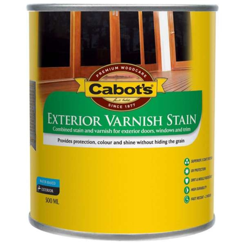 Cabot’s Exterior Varnish Stain Rose Mahogany 500ml