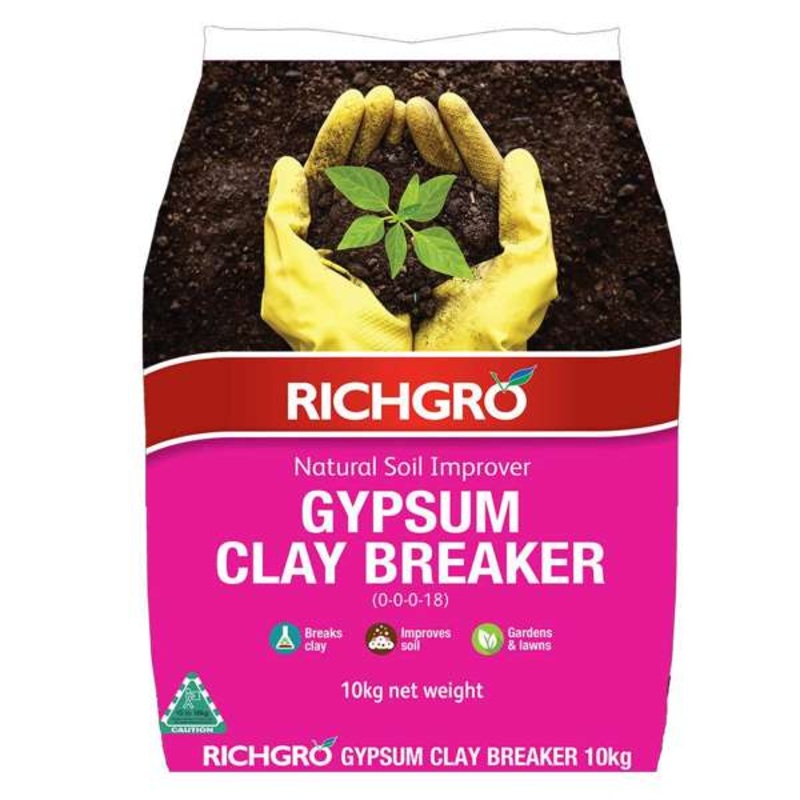Richgro Gypsum Clay Breaker – Natural Soil Improver 10kg