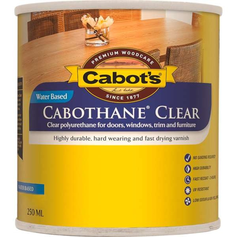 Cabot’s Cabothane Clear Water Based Gloss 250ml