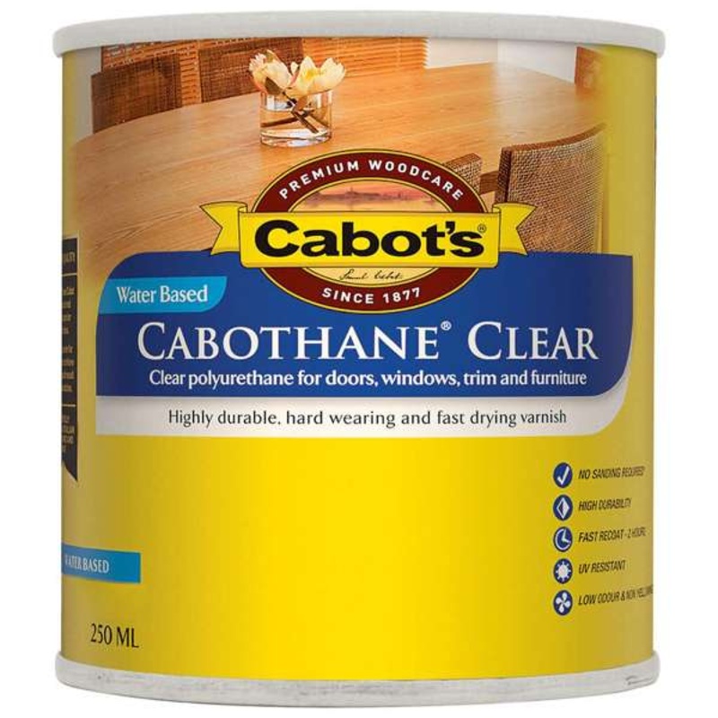 Cabot’s Cabothane Clear Water Based Satin 250ml