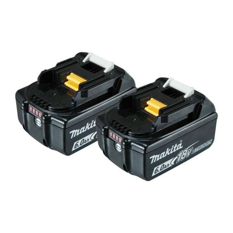 Makita 18V 6.0Ah Battery with Fuel Gauge – 2 Pack 198490-0