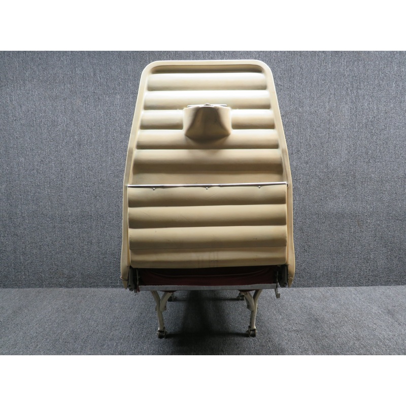 0500210-20 Cessna 172D Pilot, Co-Pilot Seat Assembly (Red, Rails: 11)