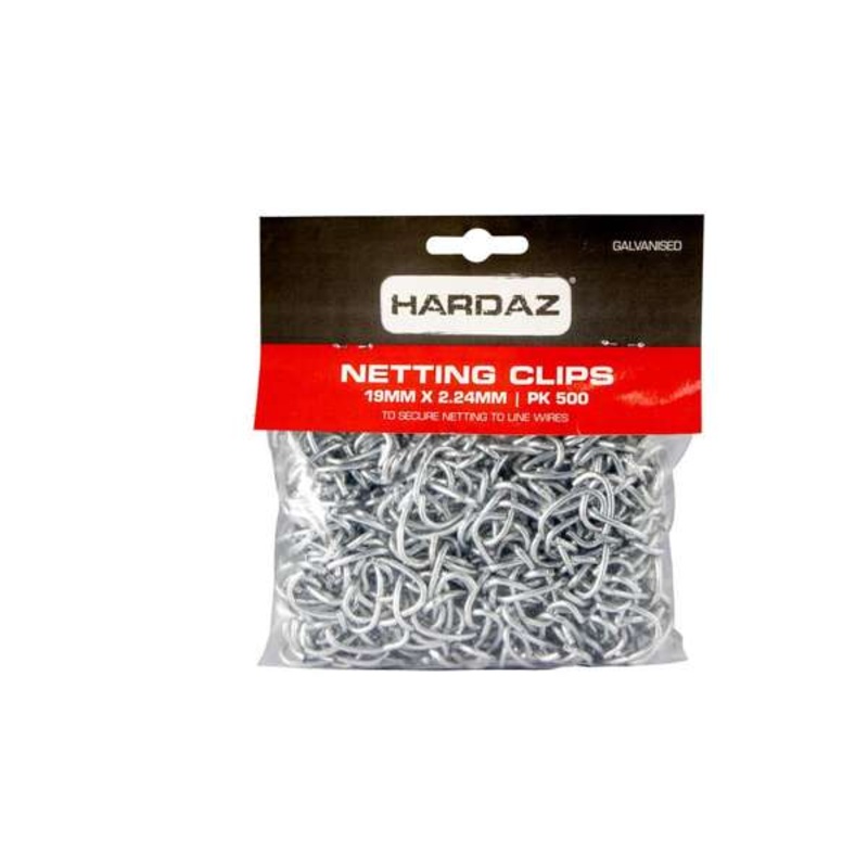 Trio Hardaz Netting Clips 19 x 2.24mm – 500 Pack