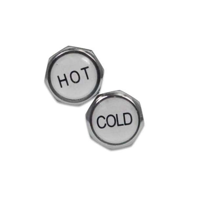 Paramount Trade Tap Handle Hot & Cold Button Chrome