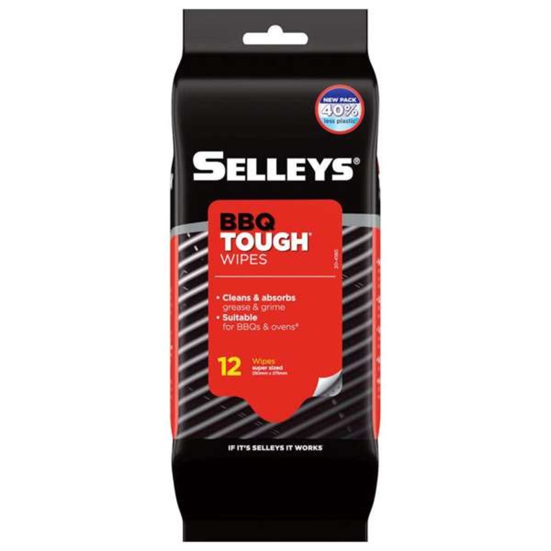 Selleys BBQ Tough Cleaner Wipes – 12 Pack