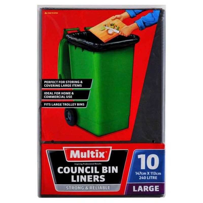 Multix Council Bin Liners Large – 10 Pack