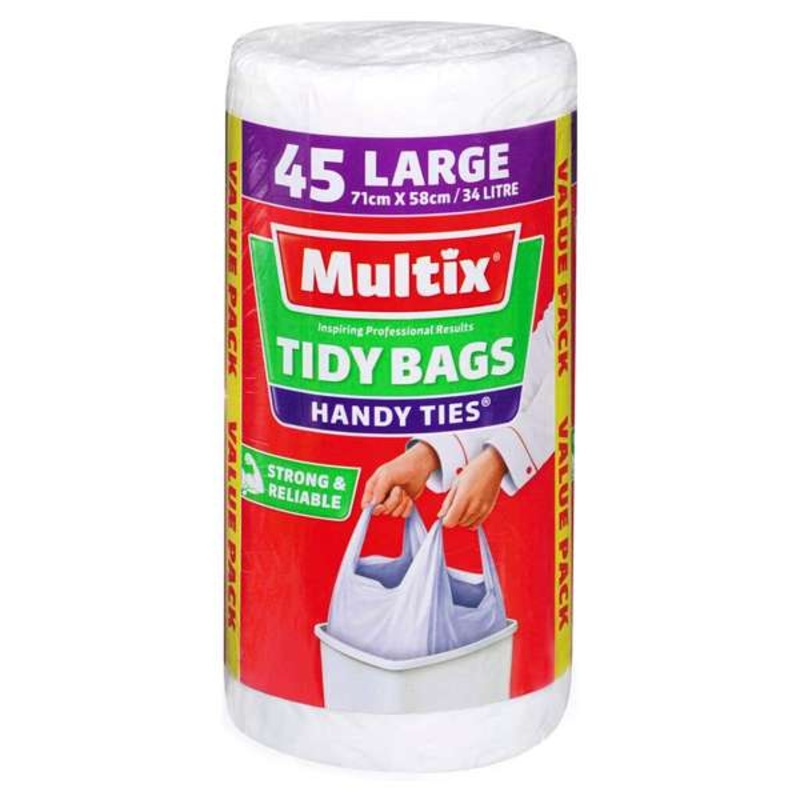 Multix Handy Ties Tidy Bags Large – 45 Pack