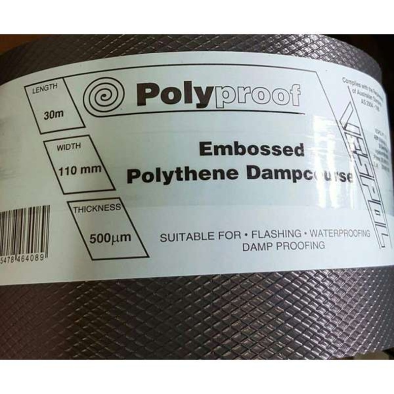 Polyproof Dampcourse 500um x 350mm x 30m