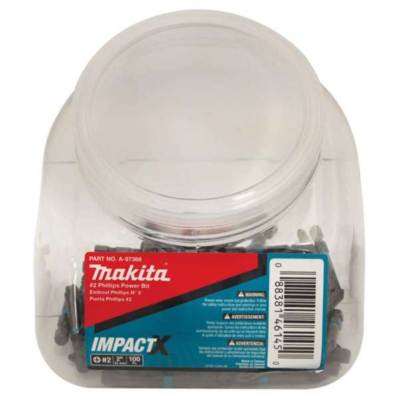 Makita Impact- x PH2 x 50mm – 100 Piece Cookie Jar A-97368