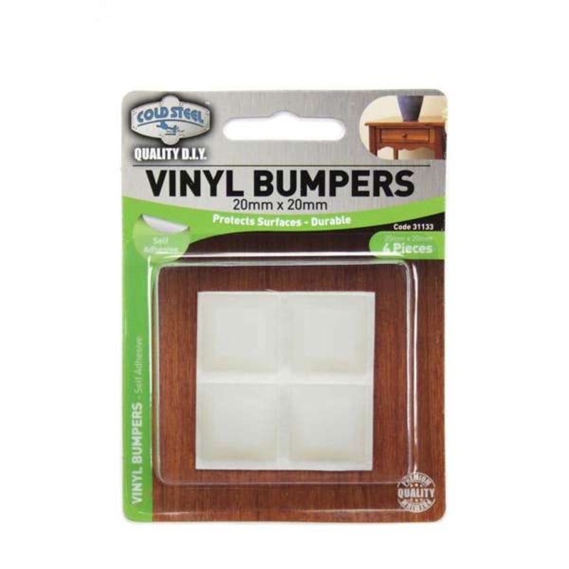Cold Steel Vinyl Bumpers Square Opaque 20mm – 4 Pack