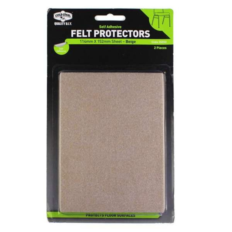 Cold Steel – Felt Protectors Sheet Beige 114 x 152mm – 2 Pack