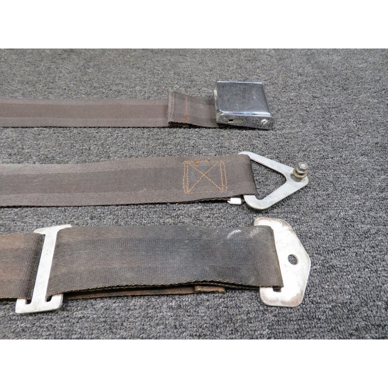 S-1746-PP-39 Cessna Aircraft Seatbelt Assembly with Shoulder Harness (Rust)
