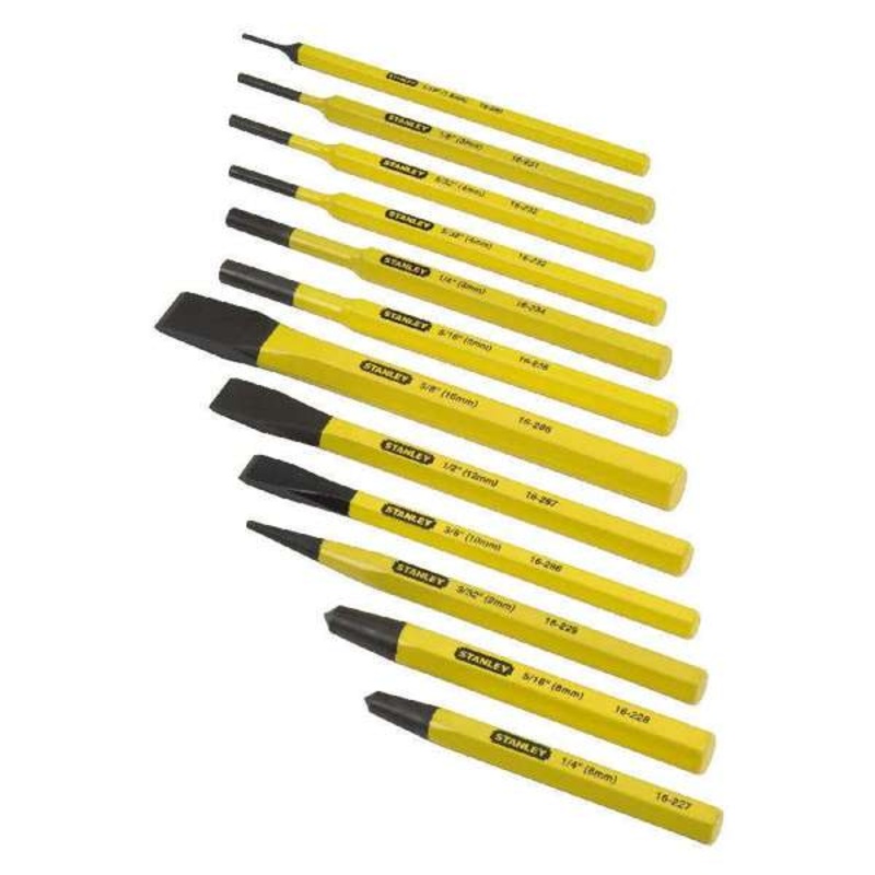 Stanley Punch & Cold Chisel Set – 12 Piece