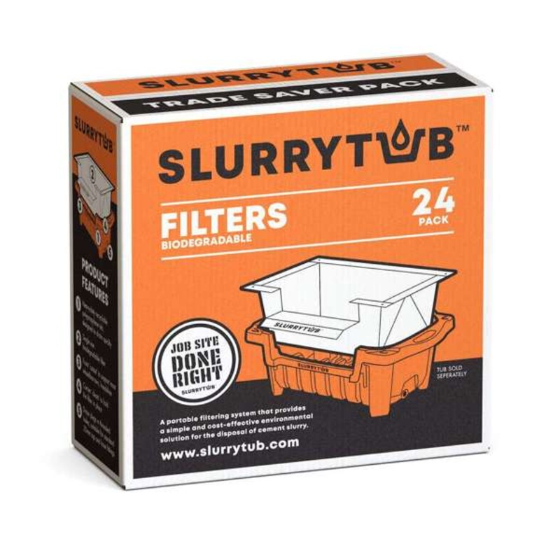 Slurrytub Biodegradable Filter – 24 Pack