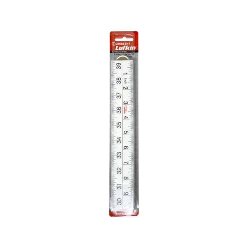 Crescent Lufkin 4 Fold Bevelled Edge Folding Ruler White 39 1m