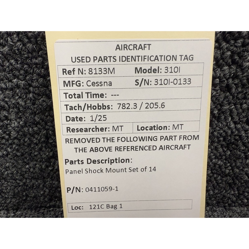 0411059-1 Cessna Panel Shock Mount Set of 14
