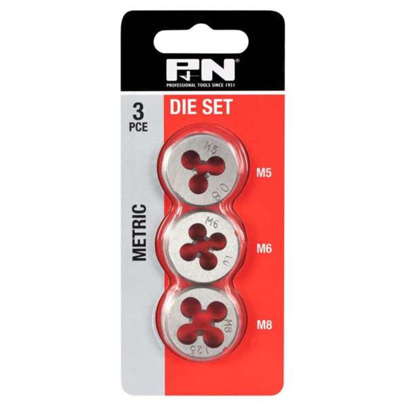 P&N Metric Button Die Set – 3 Piece