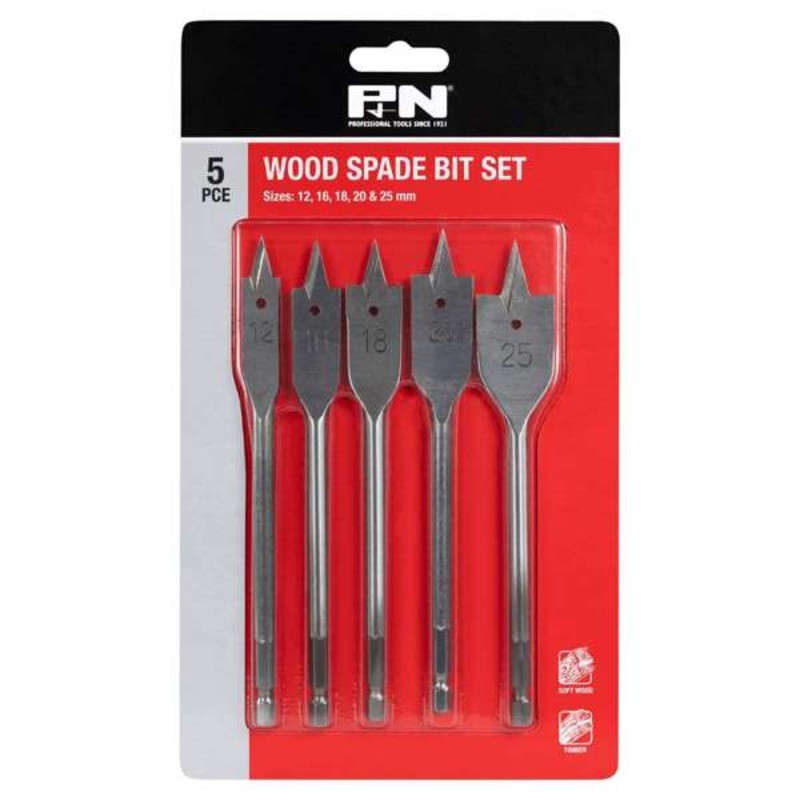 P&N Spade Bit Set – 5 Piece