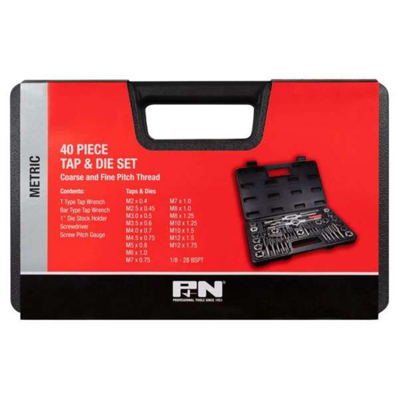 P&N Tap & Die Screwdriver Set Metric – 40 Piece