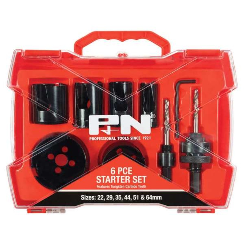 P&N TCT Hole Saw Set Starter – 6 Piece