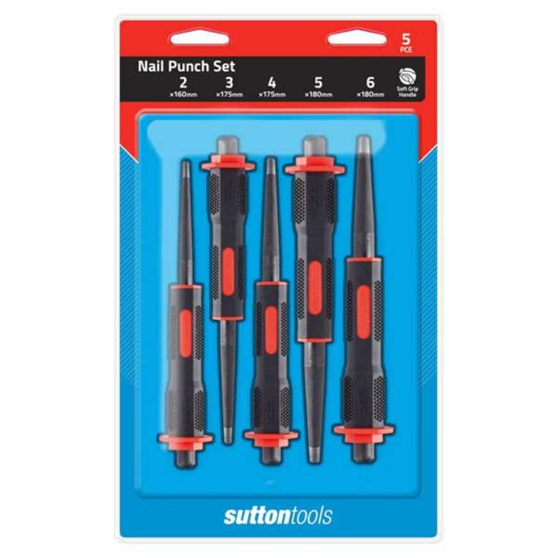 Sutton Tools Nail Punch Set – 5 Piece