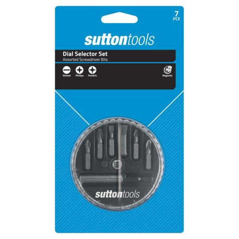 Sutton Tools Screwdriver Bit Dial Selector Set – 7 Piece