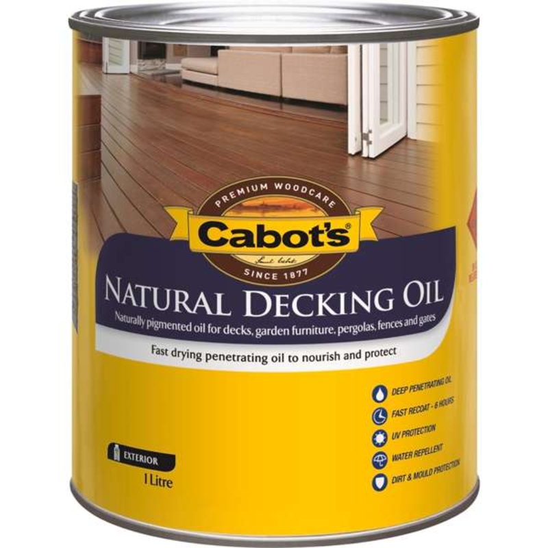 Cabot’s 1L Merbau Natural Decking Oil