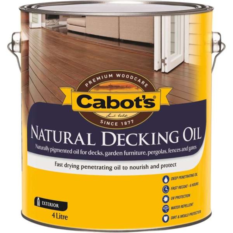 Cabot’s 4L Merbau Natural Decking Oil