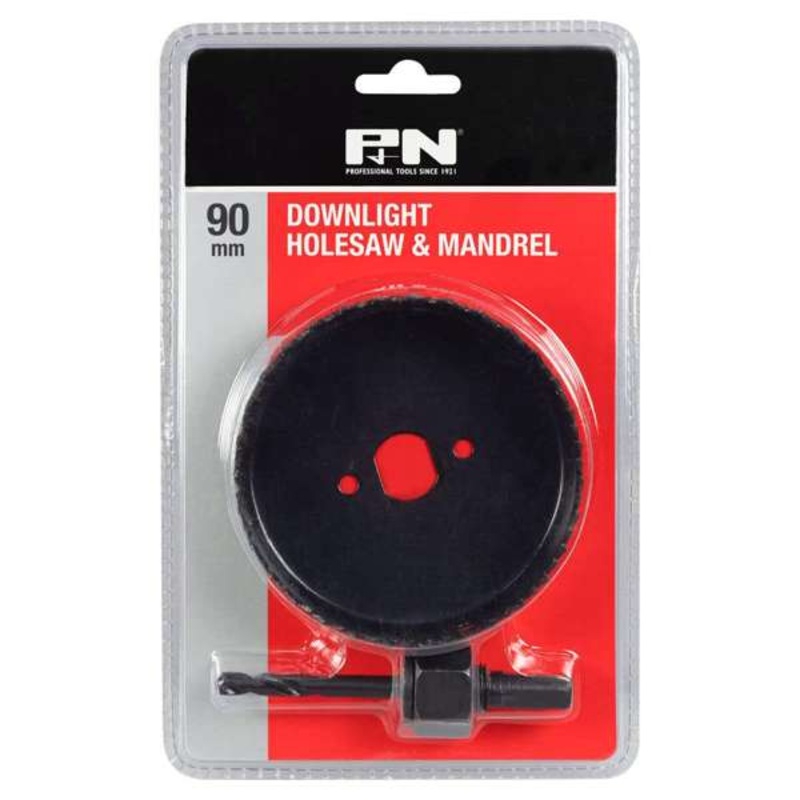 P&N Downlight Hole Saw & Mandrel Set – 2 Piece