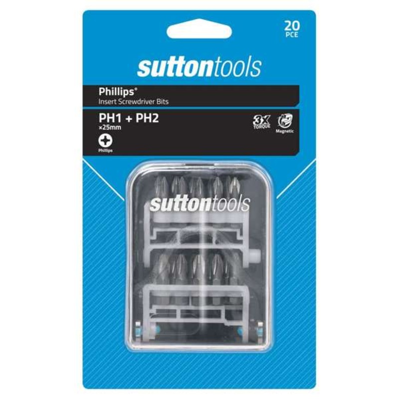Sutton Tools Screwdriver Insert Bit Set 20 Piece
