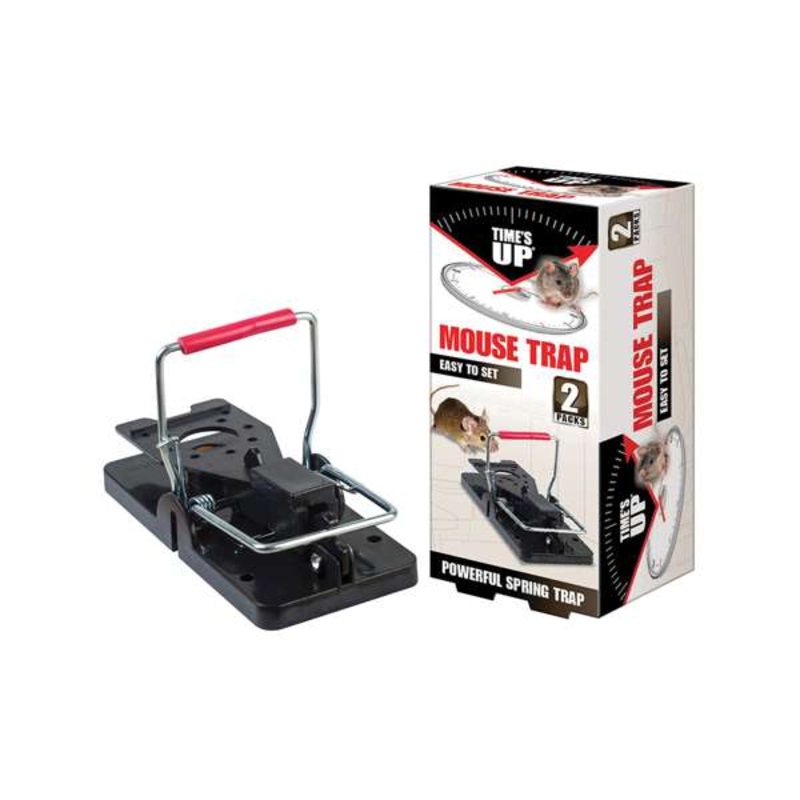 Times Up Vertical Spring Mouse Trap – 2 Pack