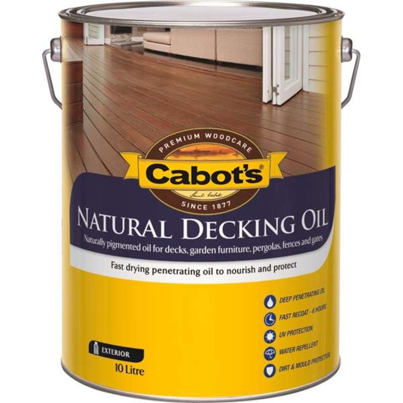 Cabot’s 10L Jarrah Natural Decking Oil