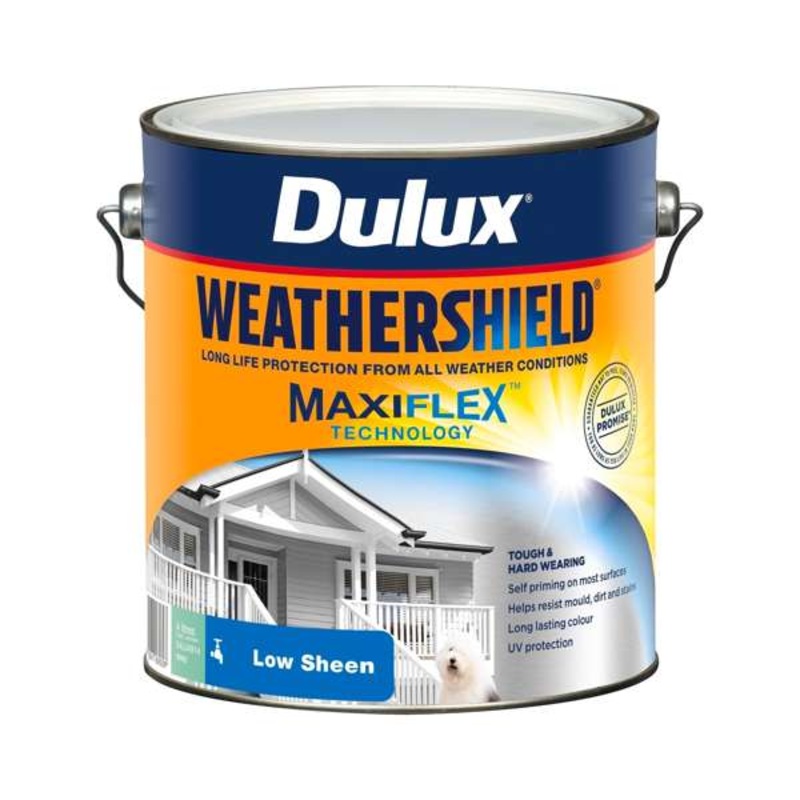 Dulux 4L Deep Low Sheen Weathershield Exterior Paint