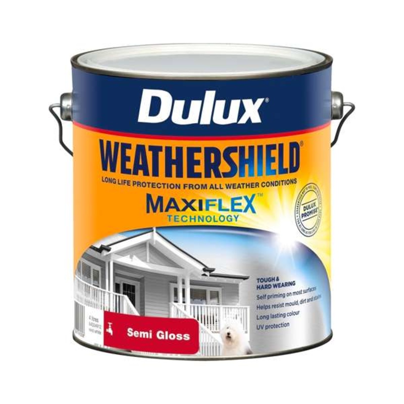 Dulux Weathershield Exterior Semi Gloss Vivid White