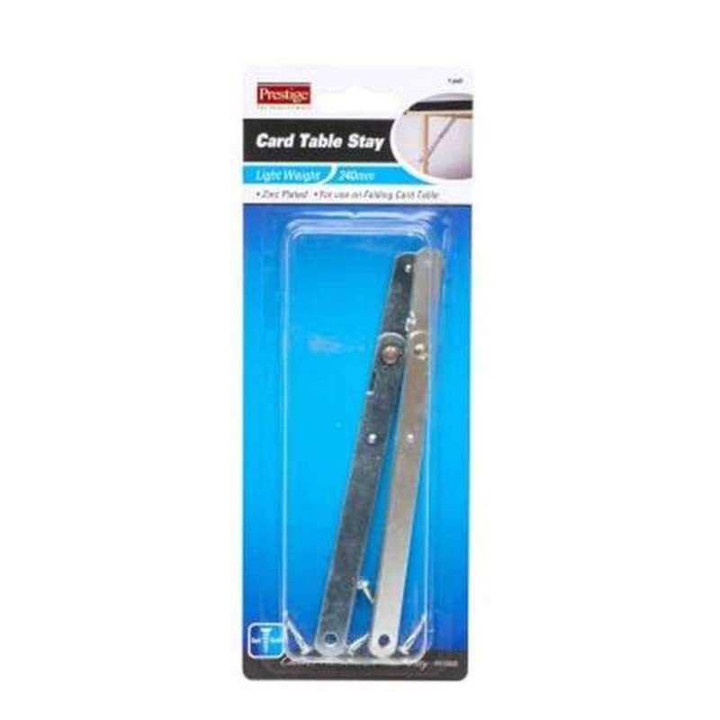 Prestige Folding Card Table Stay Zinc Plated – 2 Pack