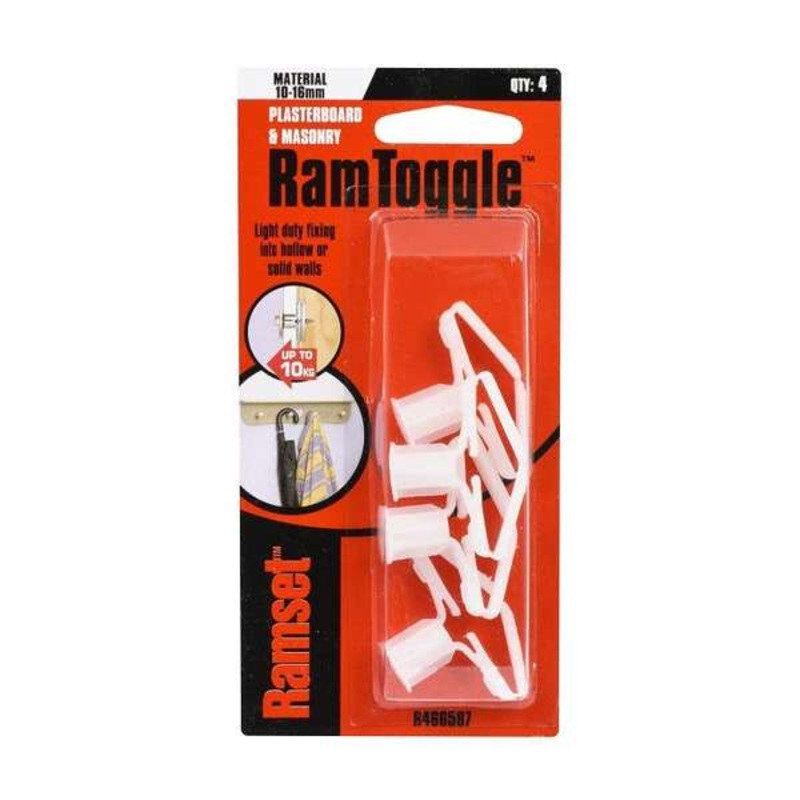 Ramset RamToggle 10 – 16mm 10kg – 4 Pack