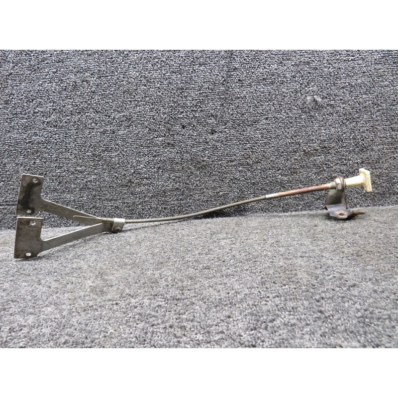 S1517-2 (Use: S1517-7) Cessna 150 Fuel Strainer Control Cable with Bracket