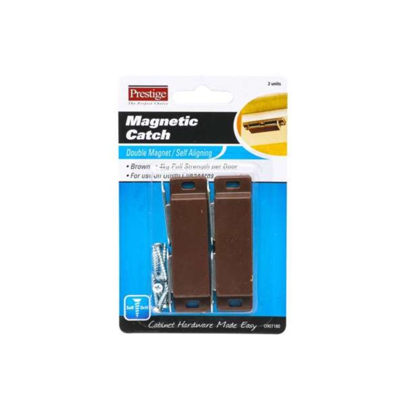 Prestige Magnetic Catch Heavy Duty Double Brown 4kg – 2 Pack