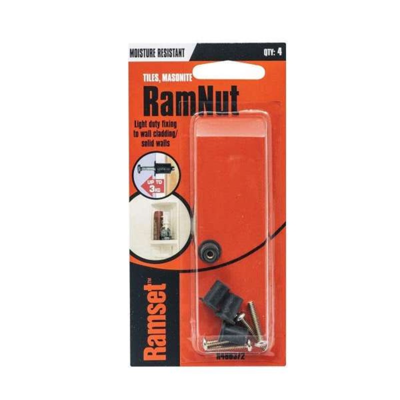 Ramset Ramnut Anchor 1/8 x 4mm 3kg – 4 Pack